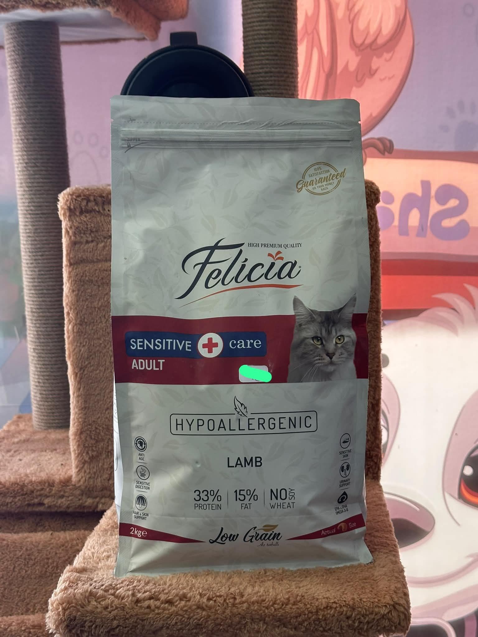 Felicia Sensitive Care Adult (Hassas Yetişkin Kedi) Kuzu Etli Kedi Maması