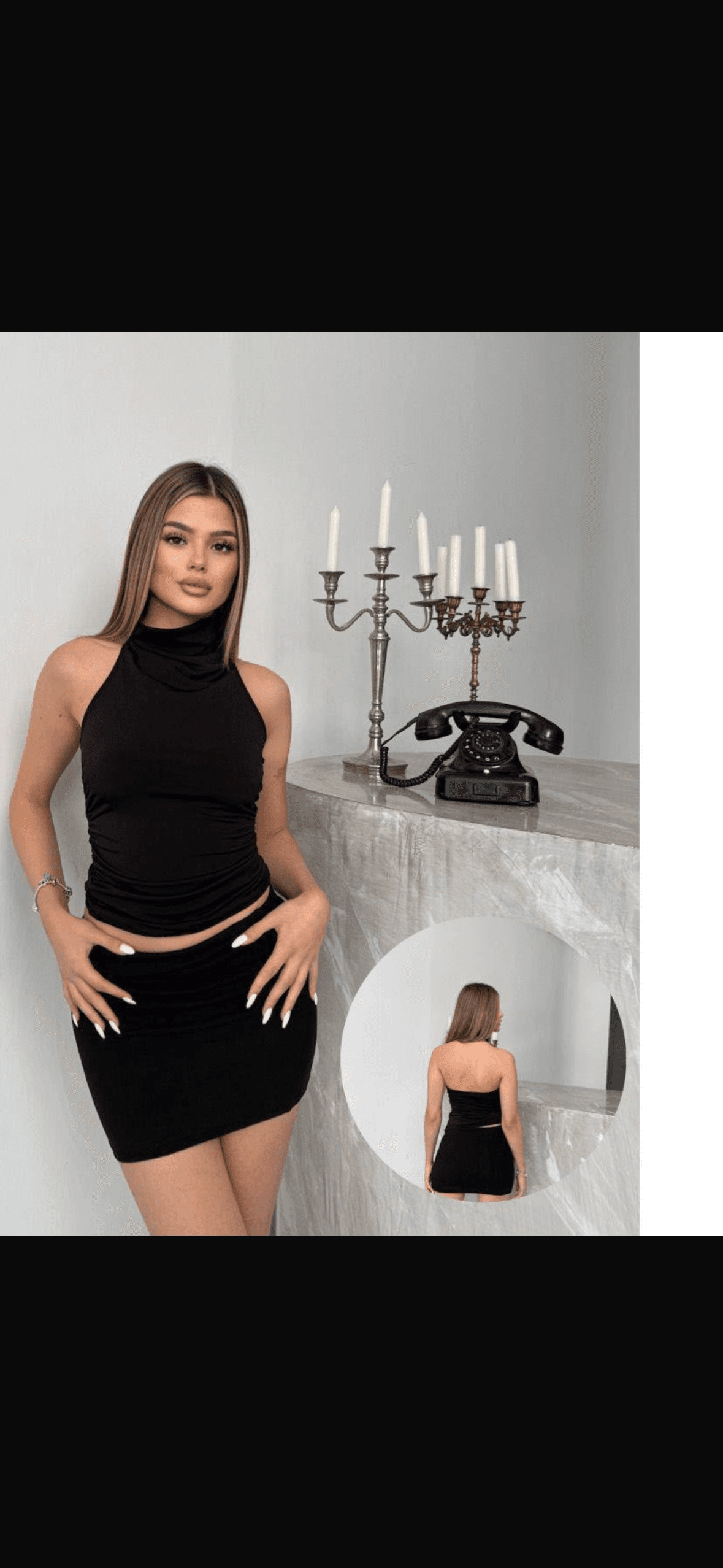Balıkçı  Yaka Sırt Dekolteli Body