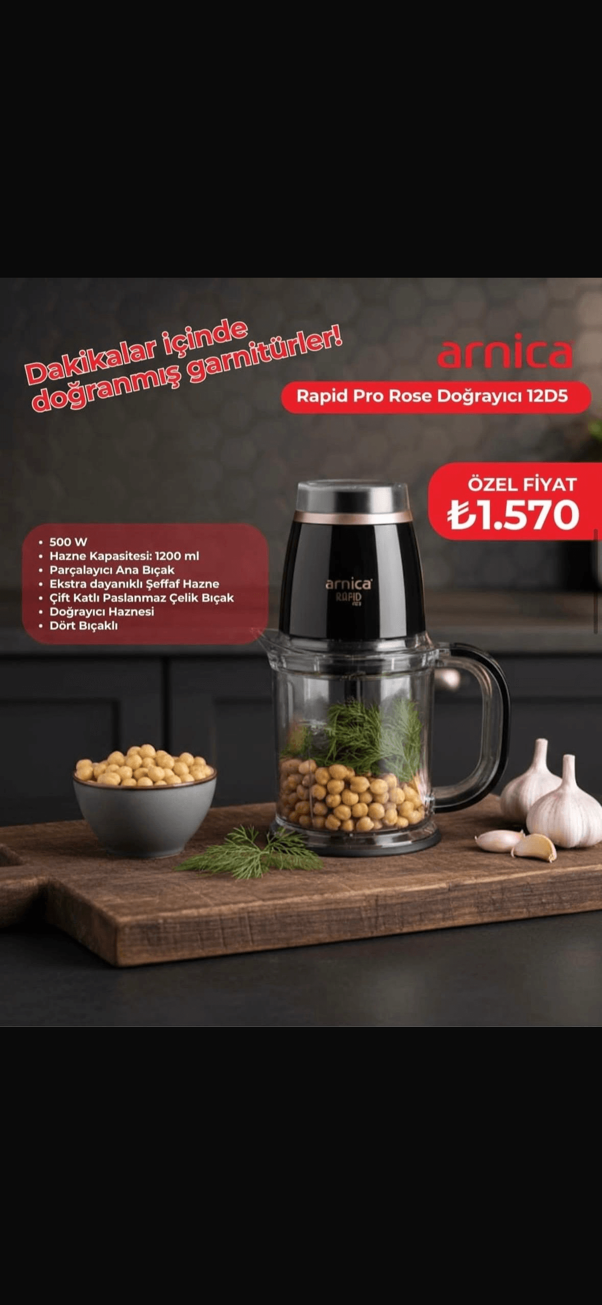 Rapid Pro Rose Doğrayıcı 