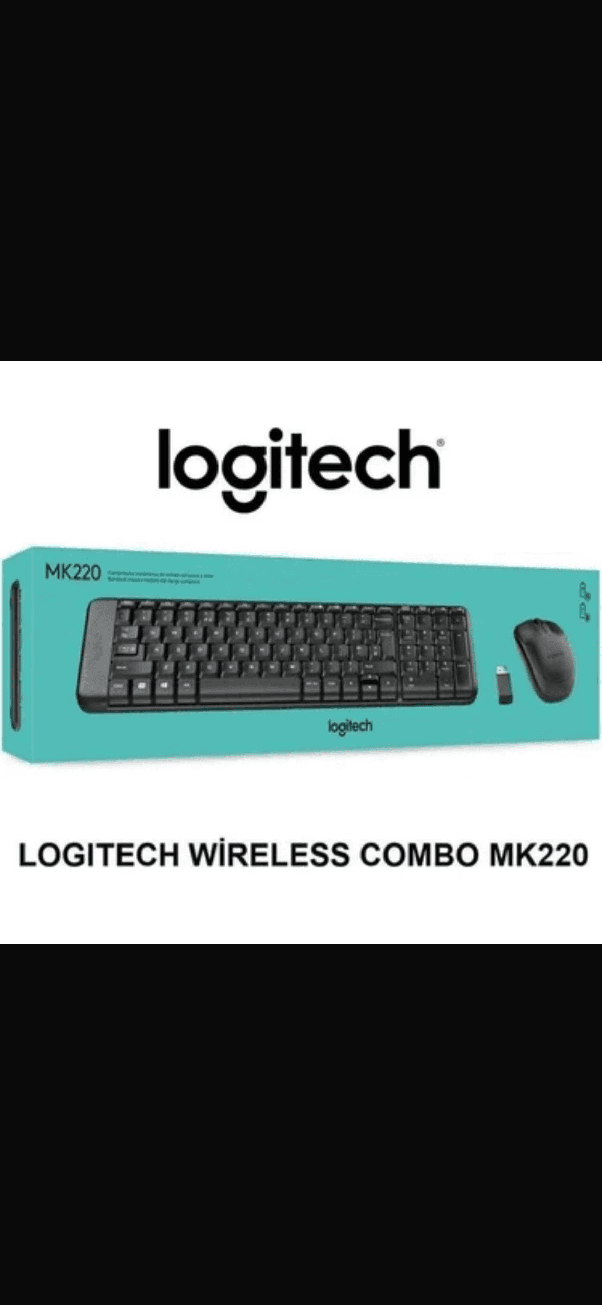 Logitech MK220 kablosuz klavye ve fare seti