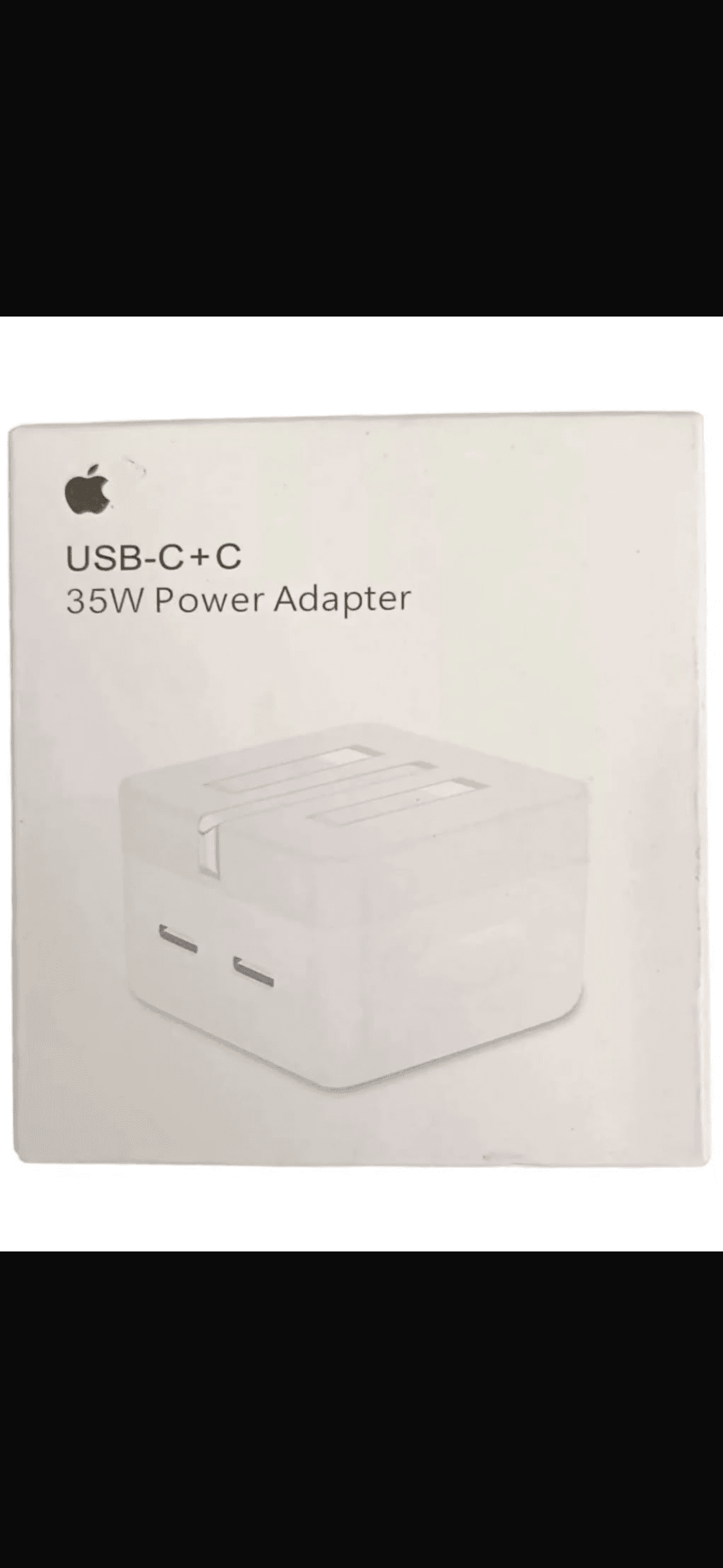 Apple 35W Çift USB-C Bağlantı Noktalı Kompakt Güç Adaptörü