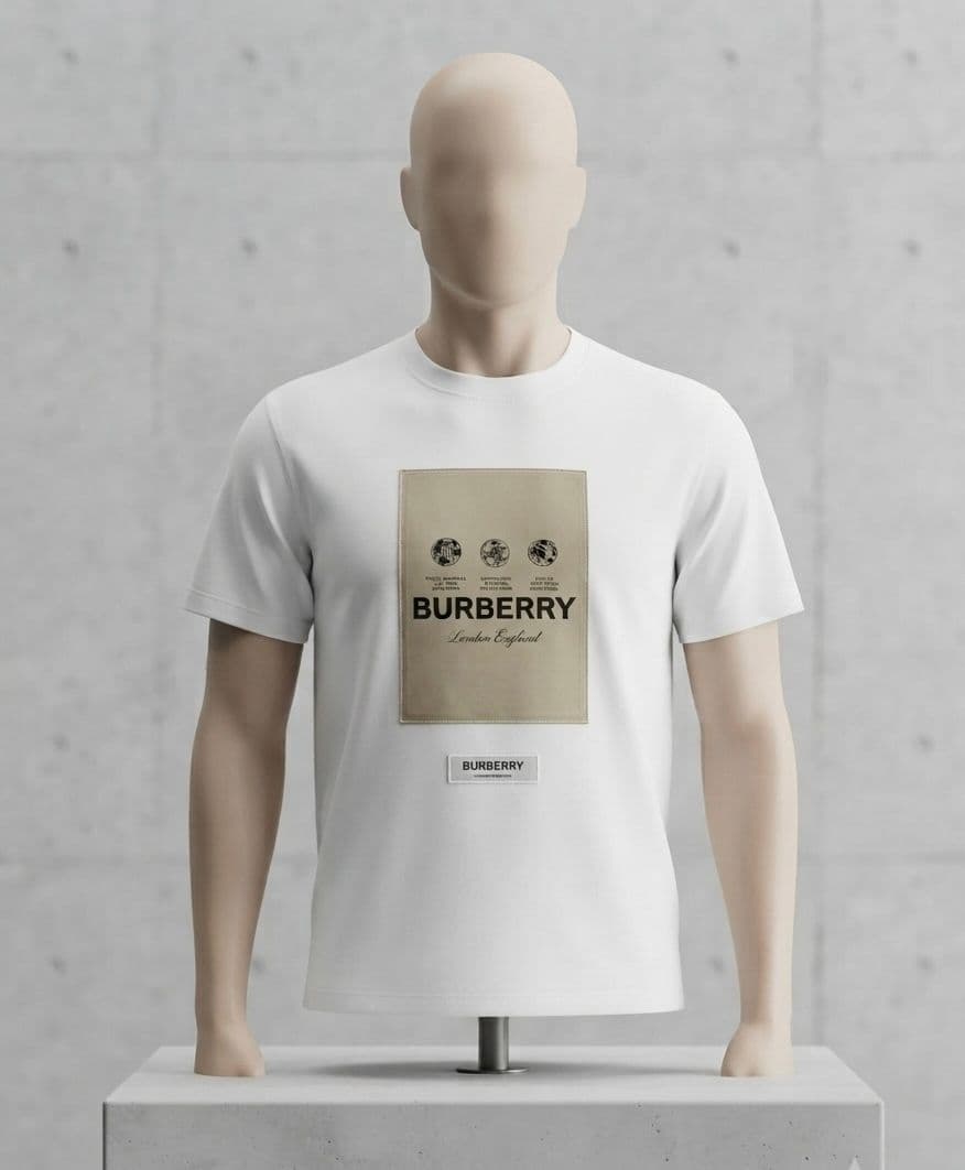 Burberry Logo Detaylı Tişört