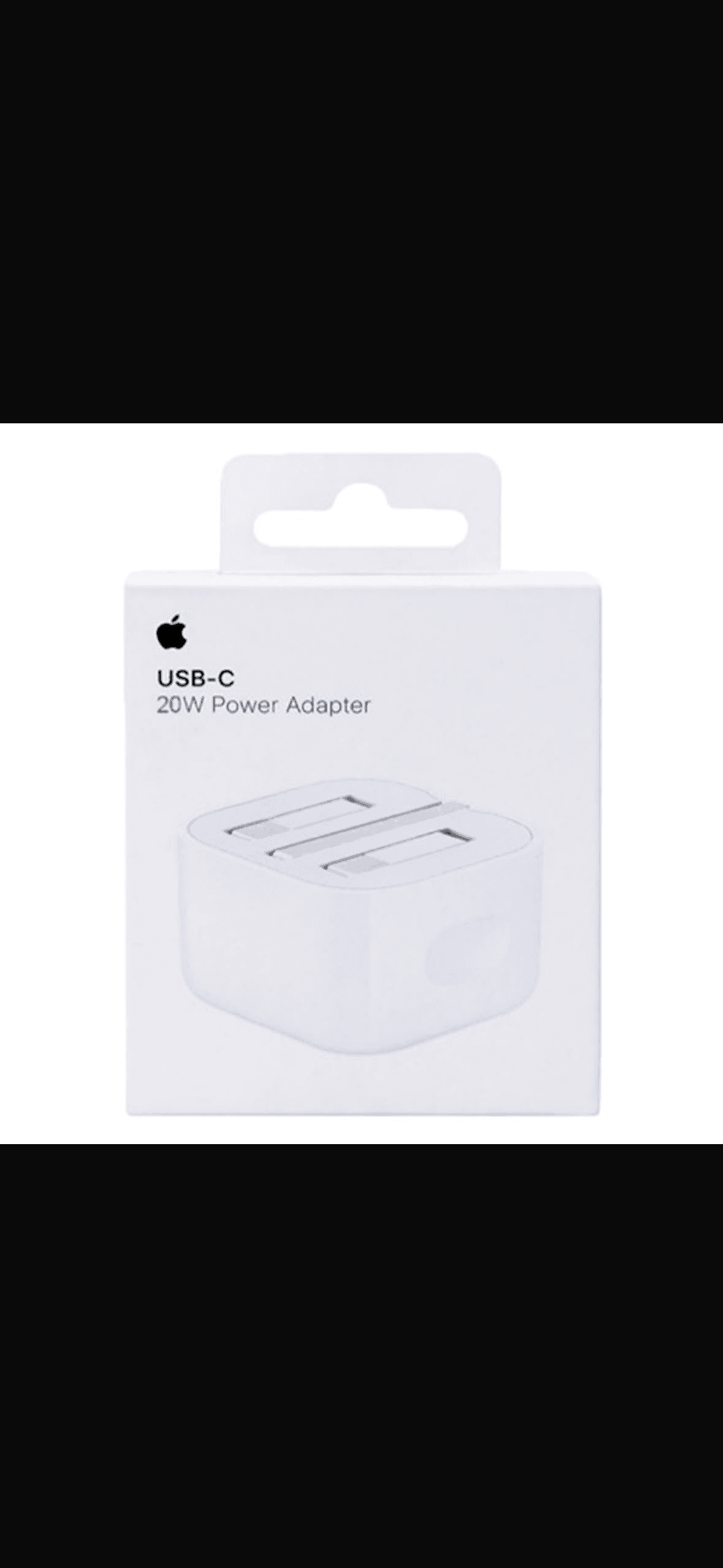 20W hızlı şarj desteği sunan orijinal Apple USB-C Güç Adaptör.