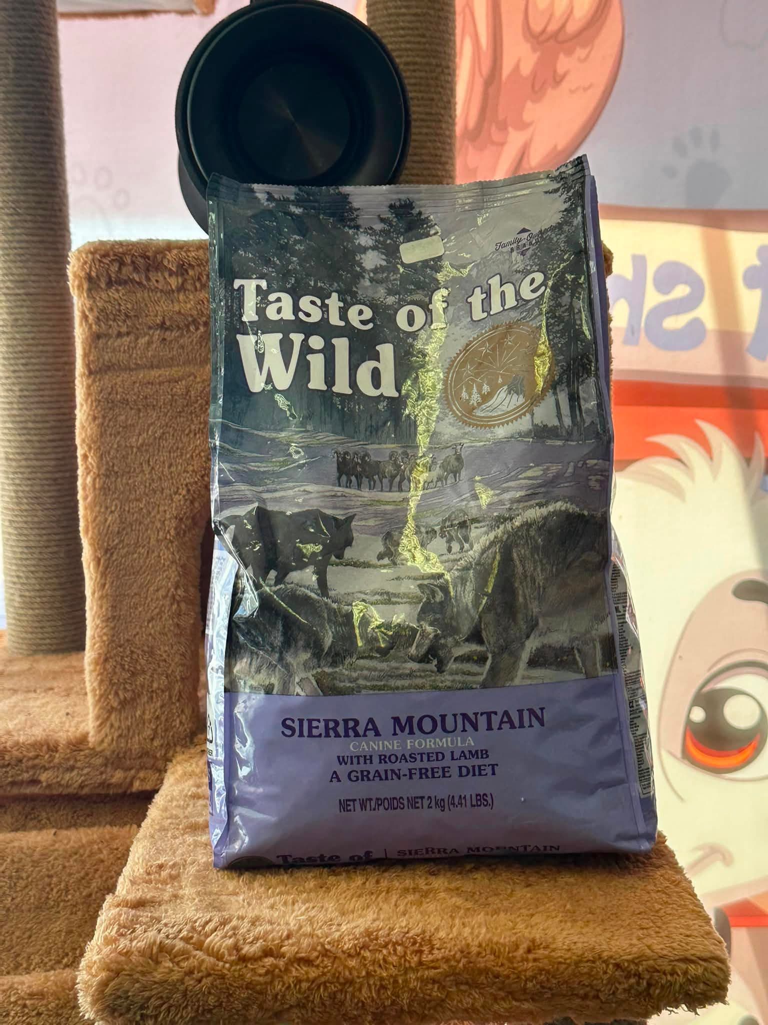 Taste of the Wild Sierra Mountain Canine Formula (Fırınlanmış Kuzu Etli) Tahılsız Köpek Maması