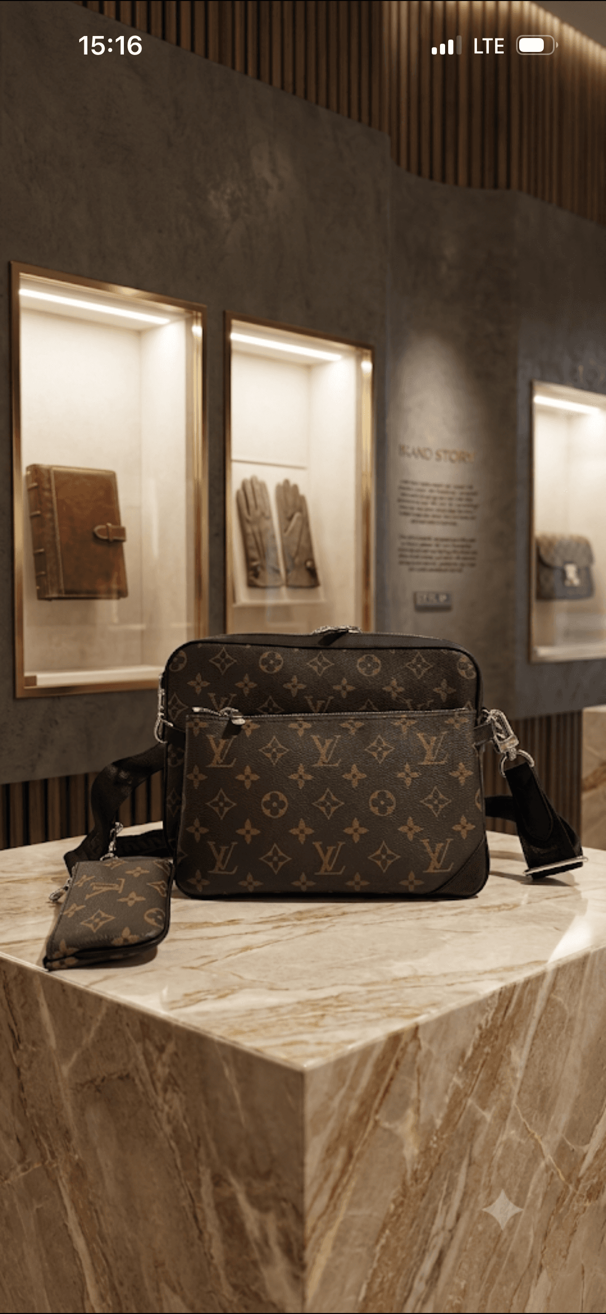 Louis Vuitton Trio Modeli Dijital Deri Çanta