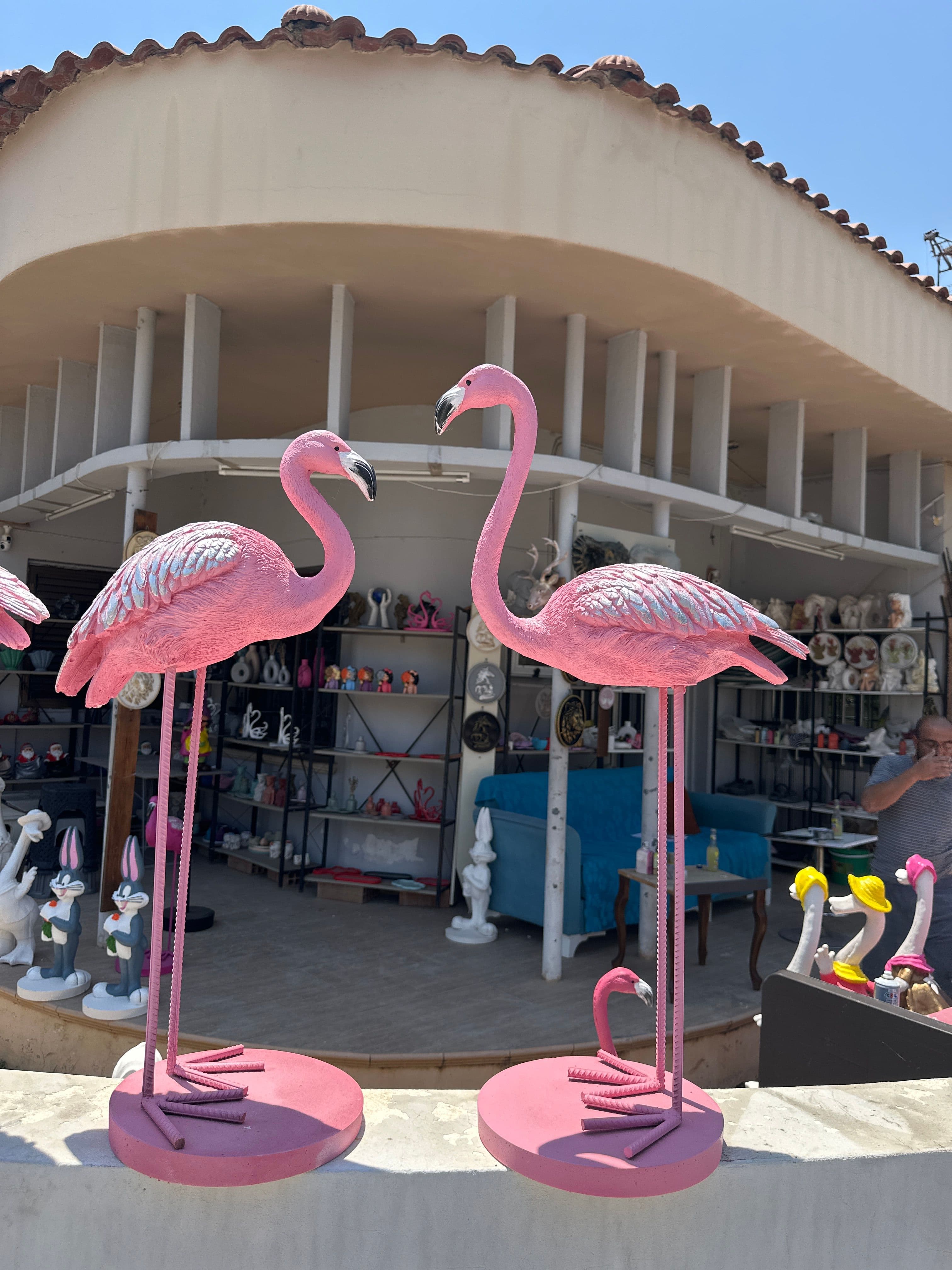 Flamingo Bay Bayan Bahçe Heykeli 80 cm